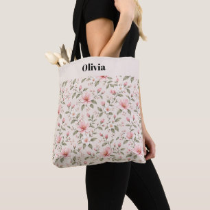 Weiches Rosa Kirschblüten-Blumen-Nahtloses Muster Tasche