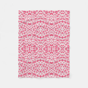 Weiches rosa Leoparden-Tierdruck-Flanelldecke Fleecedecke