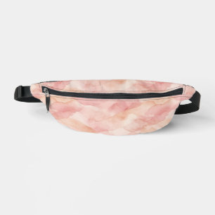 Weiches rosa modernes abstraktes Designmuster Bauchtasche