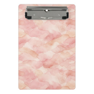Weiches rosa modernes abstraktes Designmuster Mini Klemmbrett