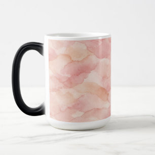 Weiches Rosa modernes abstraktes Designmuster Verwandlungstasse