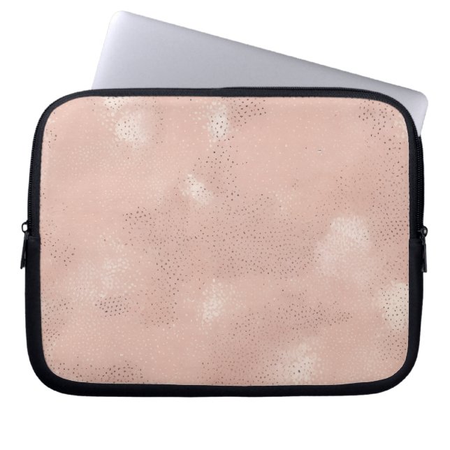 Weiches Rosa Texturmuster Laptopschutzhülle (Vorderseite)