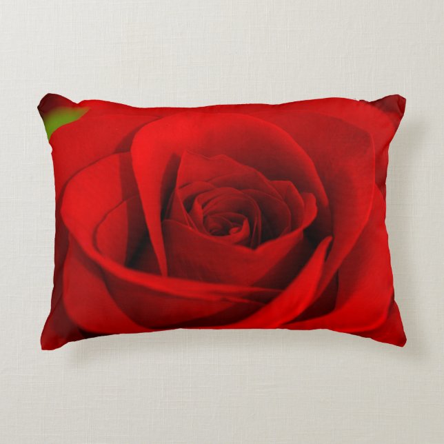Weiches Rosen-Kissen Dekokissen (Vorderseite)