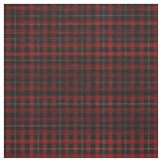 Weiches rotes Karo-Goth-Punk-Druckstoff Stoff