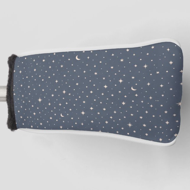 Weiches Sternmuster Ästhetik Golf Headcover (Vorderseite)