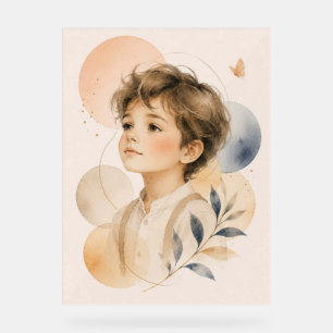 Weiches Traum-Kinderporträt-Acrylschild Acrylschild