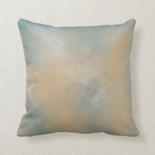 Weiches und träumerisches Blau-und des Gold  Kissen