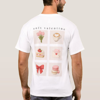 Weiches Valentinsthetik-Mood-Board-Shirt T-Shirt