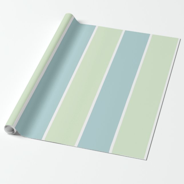Weiches vertikales Streifenmuster-Design Geschenkpapier (Ungerollt)
