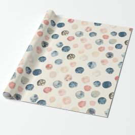 Weiches Wasserfarbe-Polka-Punkte-Geschenkpapier Geschenkpapier
