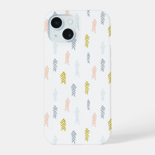 Weiches Wasserfarben-Chevron-Muster iPhone 15 Hülle