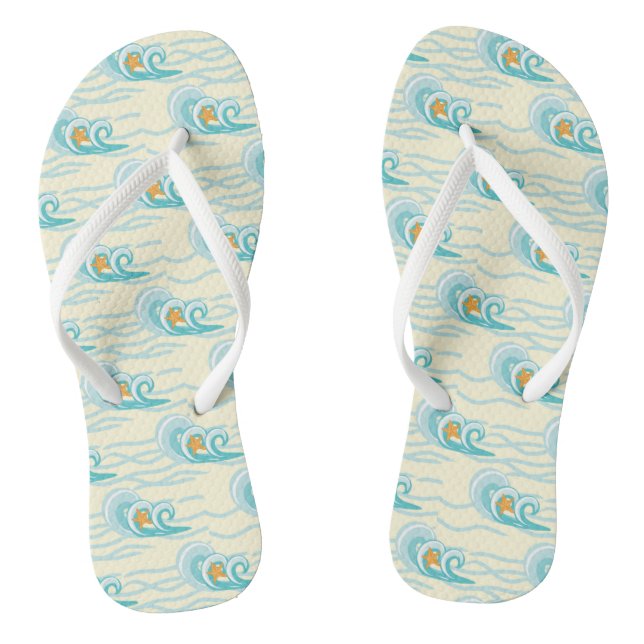 Weiches Wellen-Muster Flip Flops (Fußbett)