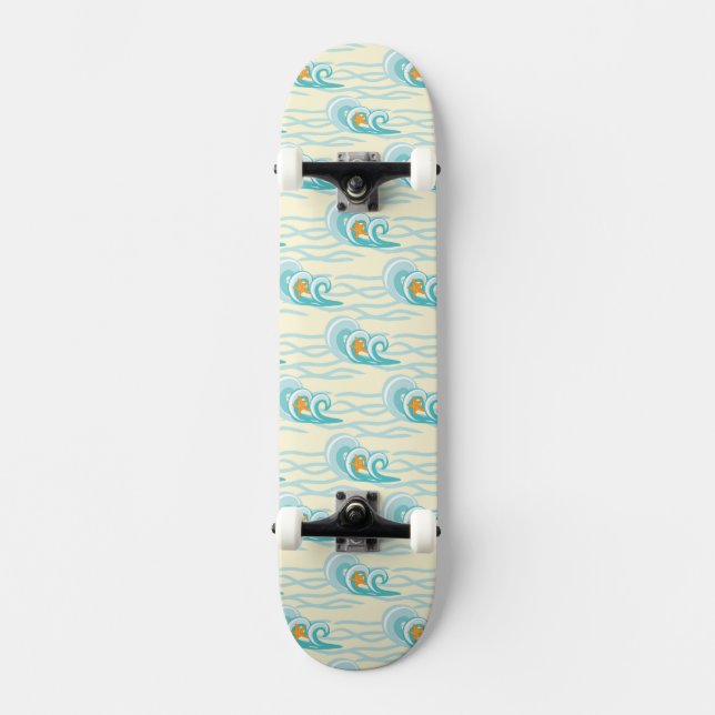 Weiches Wellen-Muster Skateboard (Vorderseite)