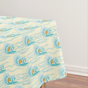 Weiches Wellen-Muster Tischdecke