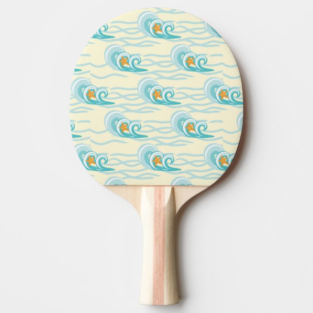 Weiches Wellen-Muster Tischtennis Schläger (Vorderseite)