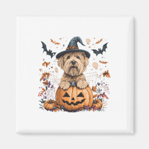 Weiches Wheaten Terrier Pumpkin Halloween als Magnet
