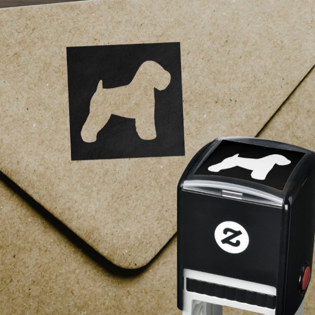 Weiches Wheel Terrier Hunde Silhouette Permastempel (Von Creator hochgeladen)