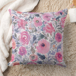 weiches Wildblumen-Pastellmuster Kissen