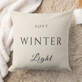 Weiches Winterlicht Kissen
