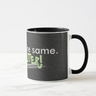 Weiches Zitat auf schwarzer Tafel Tasse