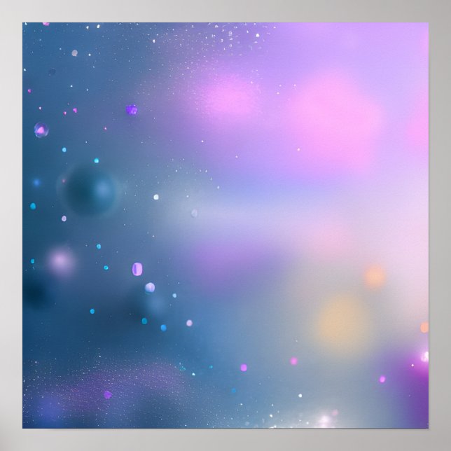 Weichfokus Blau und Lila Hintergrund Poster (Vorne)