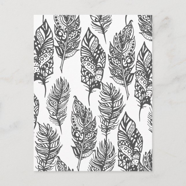 Weichfüßer Doodle Postkarte (Vorderseite)