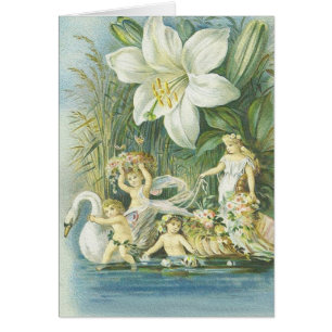 Weichheit - Feen, Schwan und Blume