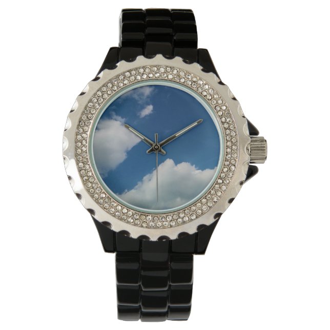Weichheit gegenüber den Wolken Armbanduhr (Vorderseite)