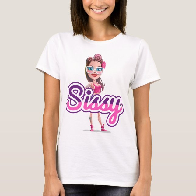 Weichling-Ernte-Spitze T-Shirt (Vorderseite)