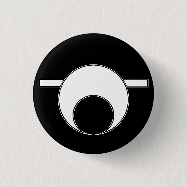 Weichlinge schwarze Oktober Button (Vorderseite)