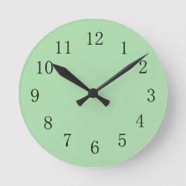 Weichmatte, grüne Wandleuchte Runde Wanduhr