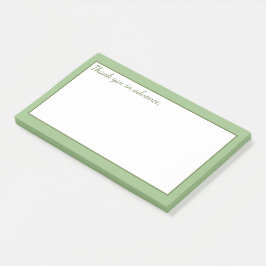 Weichpastellgrün Post-it Klebezettel