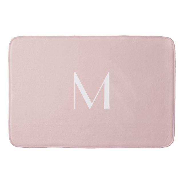 Weichpinke - Monogramm hinzufügen Badematte (Vorderseite)