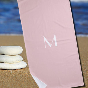Weichpinke - Monogramm hinzufügen Strandtuch