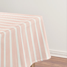 Weichpinke Streifen Tischdecke