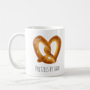 Weichpräzel mit Salz Kaffeetasse