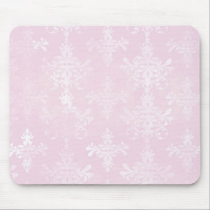 Weichrosa-bedrücktes Damastmuster Mousepad