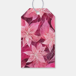 Weichrosa Poinsettia Geschenkanhänger