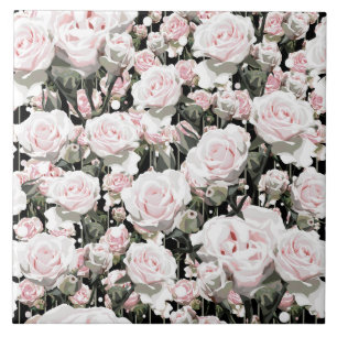 Weichrosa Rosen Fliese