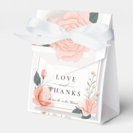 Weichrosa Rosen Geschenkschachtel
