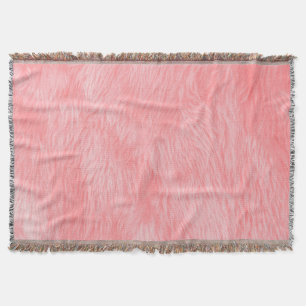 Weichrosa Wolle Fur Textur Decke