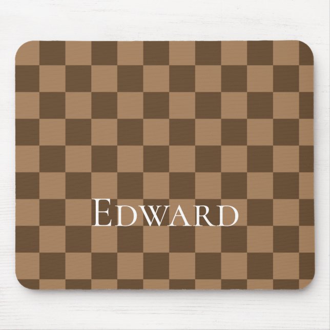Weichschokoladenquadrate Mousepad (Vorne)