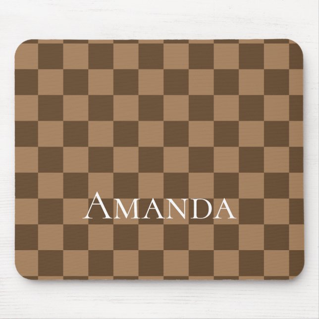 Weichschokoladenquadrate Mousepad (Vorne)