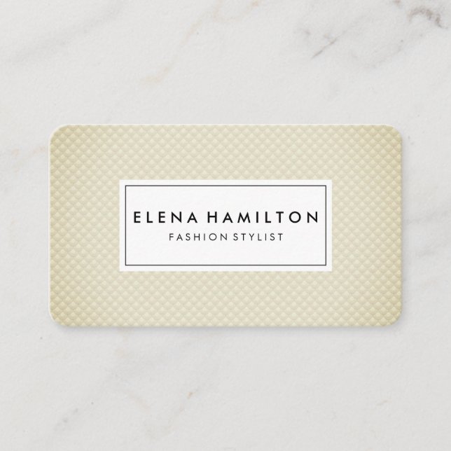 Weichskalenmuster Visitenkarte (Vorderseite)