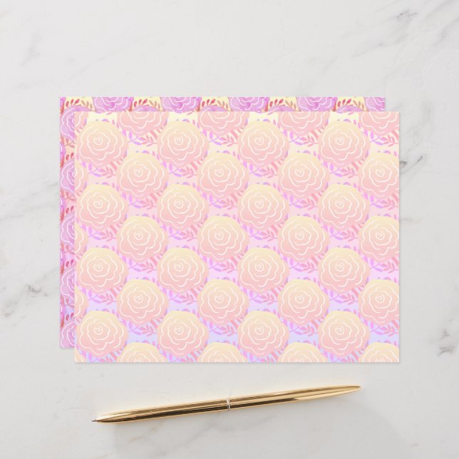 Weichteil gepanste Rose (Vorderseite/Rückseite Beispiel)