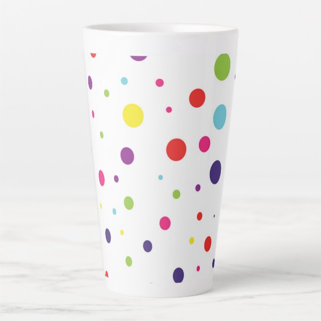 Weichteile Punkte Latte Tasse (Vorderseite)