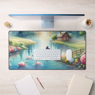 Weichteile Rainbow Earth Fantasy Scene Schreibtischunterlage