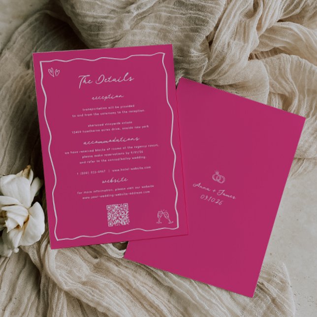 Weichteilkerbe Rosa Doodle-Merkkarte Einladung (Von Creator hochgeladen)