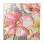 Weichtiere I Fliese<br><div class="desc">Soft Poppies I von Leticia Herrera</div>