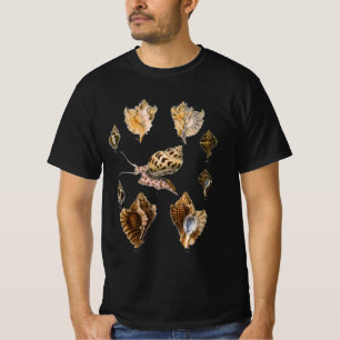 Weichtiere und Schnecken, Vintage Meereslebewesen T-Shirt